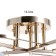 Akvil chandelier 5he27 40W gold 45x15x22 cm Bayerlux