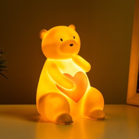 Nightmare "Bear in love" Led 3xlr44 yellow 10x9x12.5 cm Risalux-2