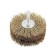 The flat brush for the drill is kwb, d = 80 mm, wire d = 0.3 mm, shank d = 6 mm, hss with brass