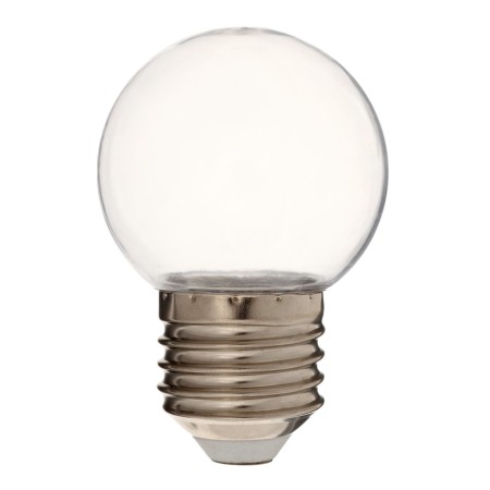 LED lamp, G45, E27, 1.5 W, for BelT-LITA, Transparent, White, set 10 pcs