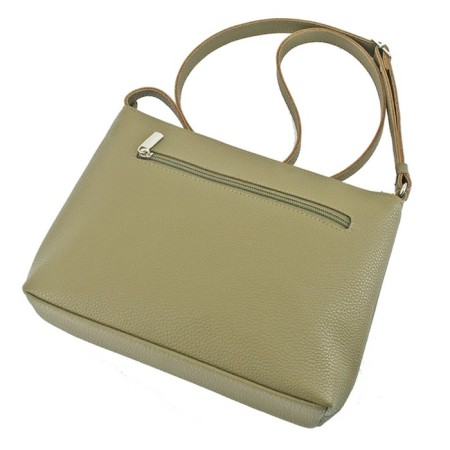 Women's bag B2828-02140, green color, artificial leather, 24x6x19 cm-2