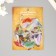 Stickers for creativity PLC PVC "Bright feathers" set 60 pcs 10x14 cm