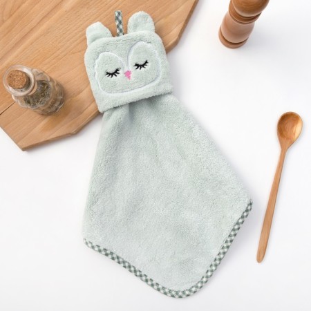 The kitchen towel is the "owl", rr. 30x30 cm, microfiber