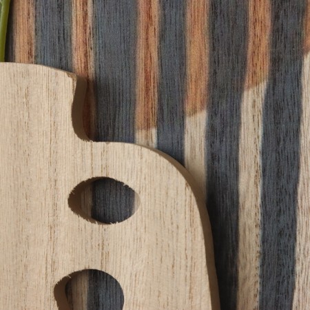 Decorative wood hooks "Abstraction with the plant" 1.5x19.5x23.5 cm-3