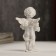 Polystone souvenir "A snow -white angel with the manuscript" 8.5x4.5x4 cm