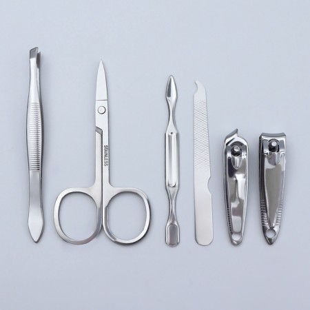 Manicure set, 6 items, in case, color mix-3