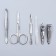 Manicure set, 6 items, in case, color mix
