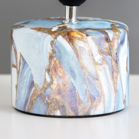 Safari KEMBLE LAMPLE E27 40W white-blue 12.5x12.5x29 cm Risalux-2
