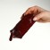 Pocket Key on the zipper, Textura, length 12.5 cm, ring, burgundy color