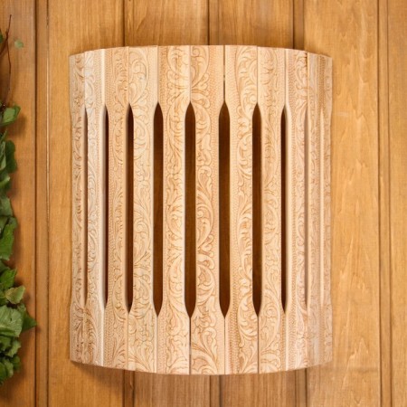 Layer wooden corner "Russian patterns" 31x27x11 cm-5