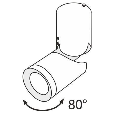 Technical C019CW-01W, LED, 11 W, 192x69x192 mm, 878 lm, 3000k, white lamp-1