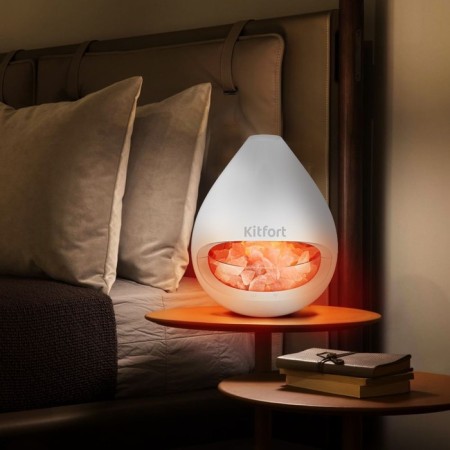Salt lamp KitFort KT-2844, 20 W, 150 ml, cord 1.5 m-1
