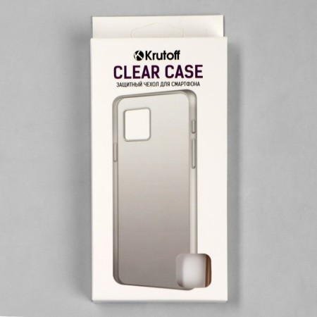 Krutoff cover for Xiaomi Redmi 10c, silicone, transparent-3