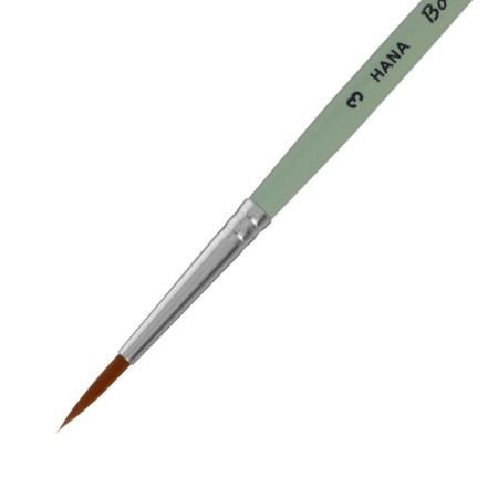 Synthetic brush is round, Hana embody No. 3 (hair length 17 mm), short matte handle-1