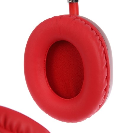 AKZ MAX10 headphones, wireless, full -size, microphone, backlight, red-5