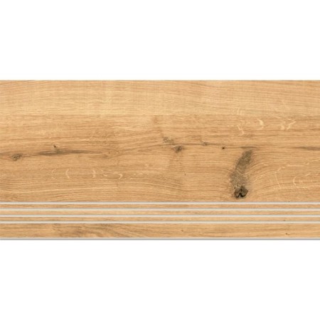 Front -free step Woodhouse, porcelain stoneware, brown 29.7x59.8