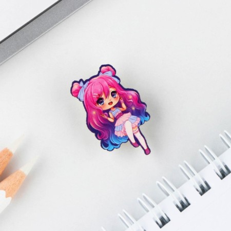 ANime Girl stickers icon, 6.5 x 9 cm-4