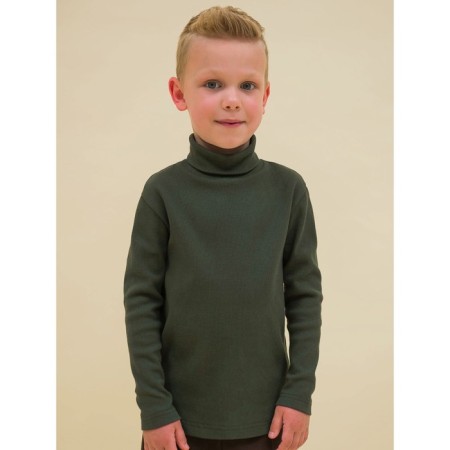 Turtleneck for the boy Pelican, height 116 cm, khaki color-1