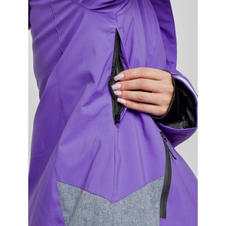 Ski costume female winter, size 44, purple color-9