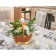 Bullfinch tablecloth, size 140x180 cm, gray color