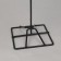 Turntable, 2 tiers of 8 hooks, 20 × 20 × 40, black color
