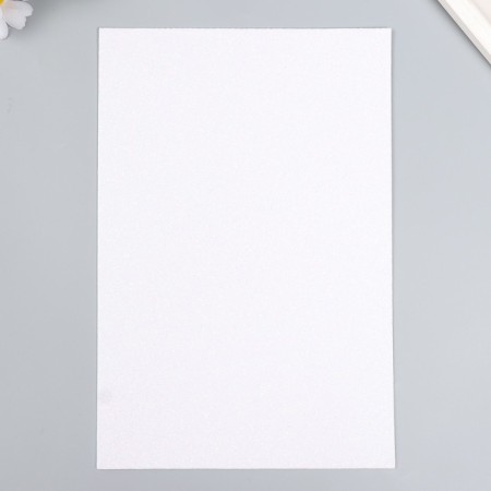 Foamiran glitter 2 mm 20x30 cm, white chameleon-2