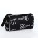 Cosmetic bag with lightning, black color