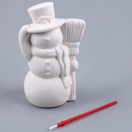 Figure for painting "Snowman with a broom", brush-1
