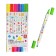 A set of markers of textbooks, 6 colors, bilateral, mowing tip, flowers