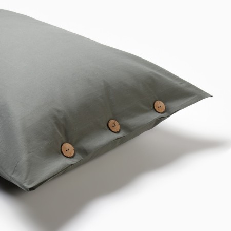 A set of pillowcases Ethel 50*70 cm - 2 pcs, central -green, greedy cotton, 140g/m2-4