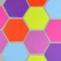 Set of figures from EVA "hexagon", 12 pcs., Mix color