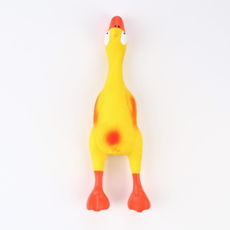 Bruttail toy for dogs from latex "Duck", 23 cm, yellow/orange-1