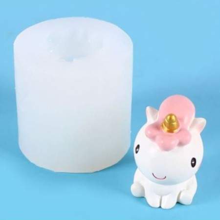 Mold Silicon "Little Unicorn" 4,5x4.6x4.6 cm