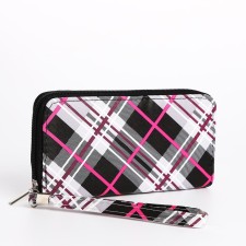 Women's wallet with lightning, black color