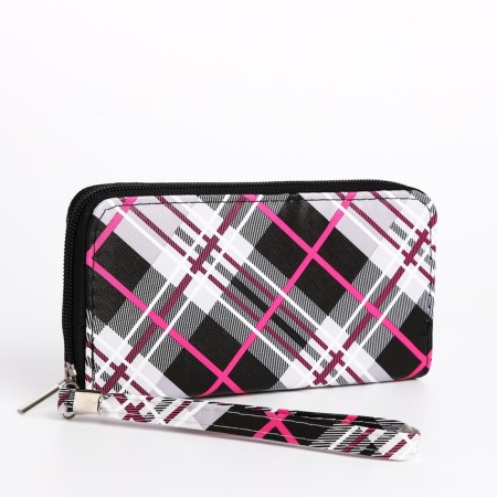 Women's wallet with lightning, black color