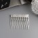 Hair crest "Medea", set 2 pcs., Classic, 5 × 4 cm, silver