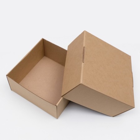 Self -assembly box, craft, brown, 23 x 23 x 12 cm-2