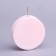 Figure candle "Sun and Moon", 6x2.5 cm, pink