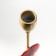 Summary Metal for 1 candle "Marble circle. Pink sunset" Gold 29x9.5x9.5 cm