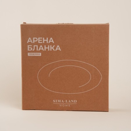 Ceramic plate SL Home "Arena Blanca", d = 30 cm, white color-6