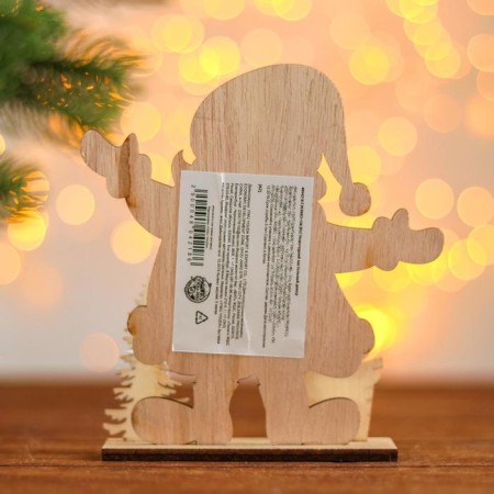 New Year's desktop decor "Santa Claus with gifts" 3.5 × 13.2 × 14.8 cm-1