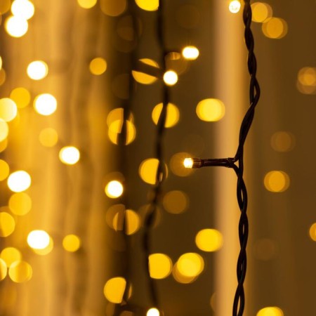 Garland "Curtain" 2 × 3 m, IP44, UMS, dark thread, 760 LED, warm white glow, 220 V-1