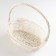 Wicker basket, 25x17x11x30 cm, white, willow
