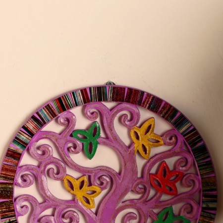 Panel wall "Tree of life" wood, glass 30 cm-1