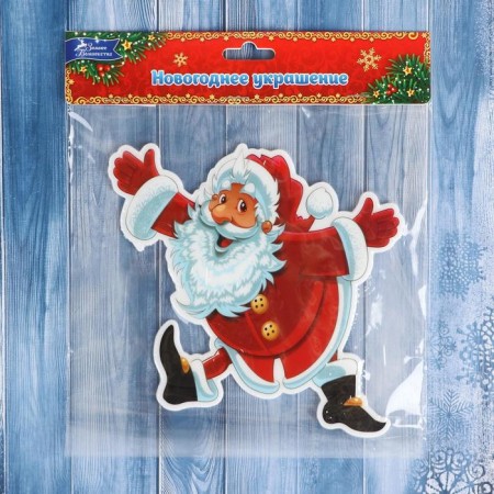 Glass Santa Claus Zadornoy Glass Red 18.5x15 cm-2