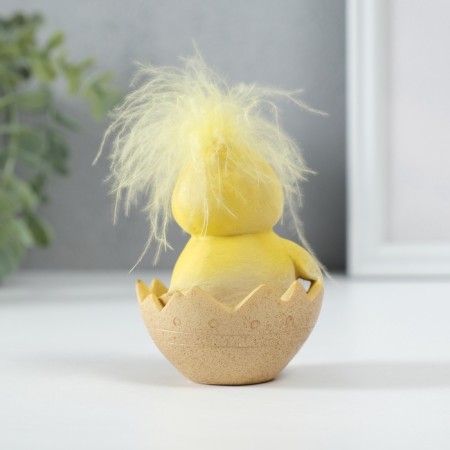 Souvenir Polystone "Yellow Tsypushka in the shell" 6x6x8 cm-3
