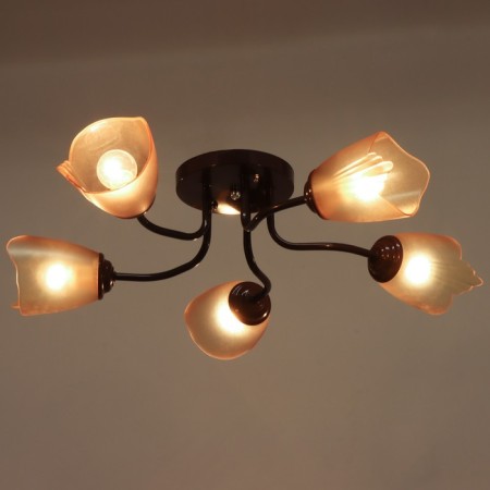 Chandelier 1341003/5br E27 15W brown Bayerlux-2