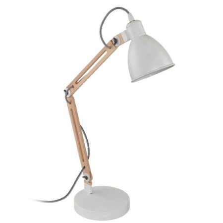 Torona 1, 1x60W E14 table lamp, white, brown color