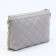 Bag Cross-Bodi with a zipper, gray color