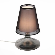 ST LUCE bedside lamp. SL974.404.01. Ampolla. 1x60 W, E27, 24x24x42 cm, chromium color, smoky